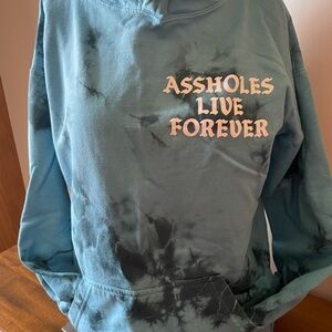 Blue Tie-Dye Hoodie